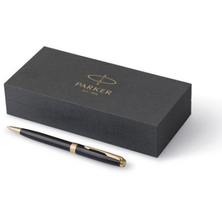 Stylo bille  personnalisé Cadeau d'Entreprise Parker Sonnet Matières : métal Couleurs : noir goodies publicitaire événementiel