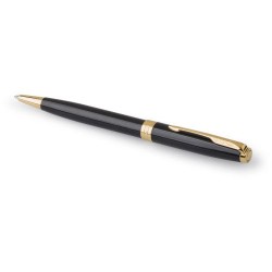 Stylo bille  personnalisé Cadeau d'Entreprise Parker Sonnet Matières : métal Couleurs : noir impression haute définition
