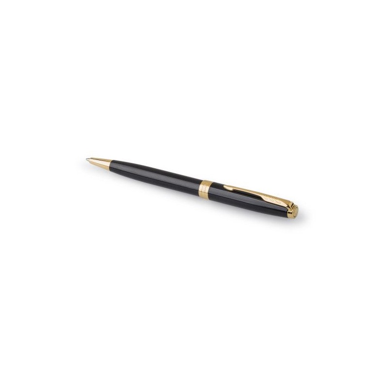 Stylo bille  personnalisé Cadeau d'Entreprise Parker Sonnet Matières : métal Couleurs : noir impression haute définition