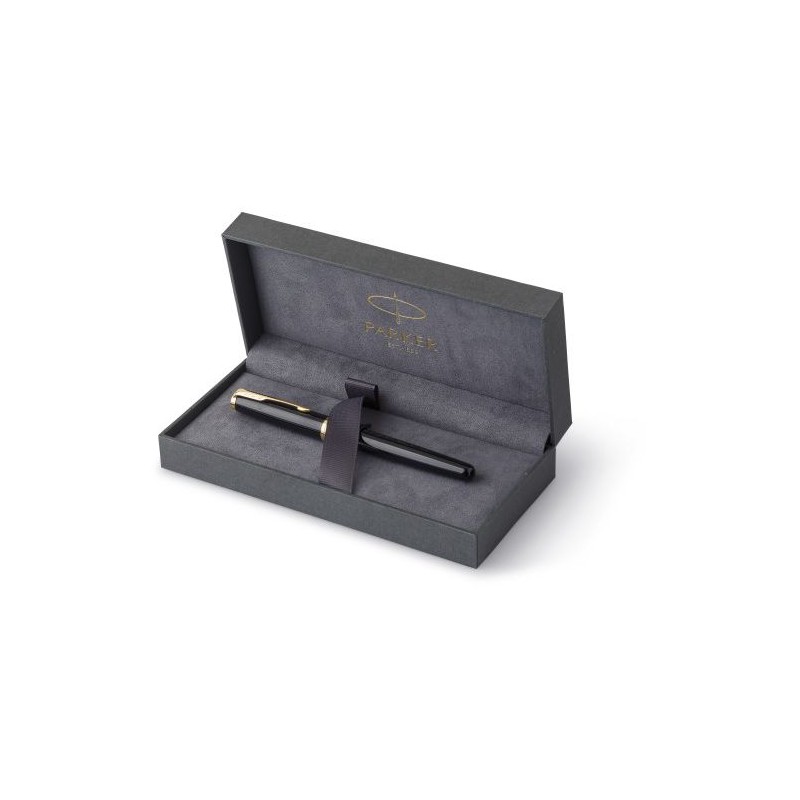 Stylo Publicitaire Élégant Roller Parker Sonnet Matières : métal Couleurs : noir cadeau entreprise pas cher