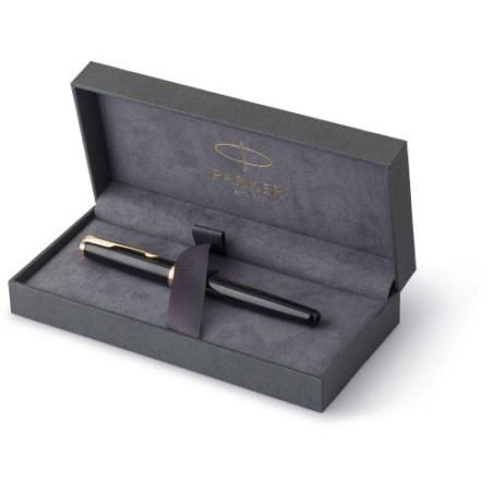 Stylo Publicitaire Élégant Roller Parker Sonnet Matières : métal Couleurs : noir cadeau entreprise pas cher