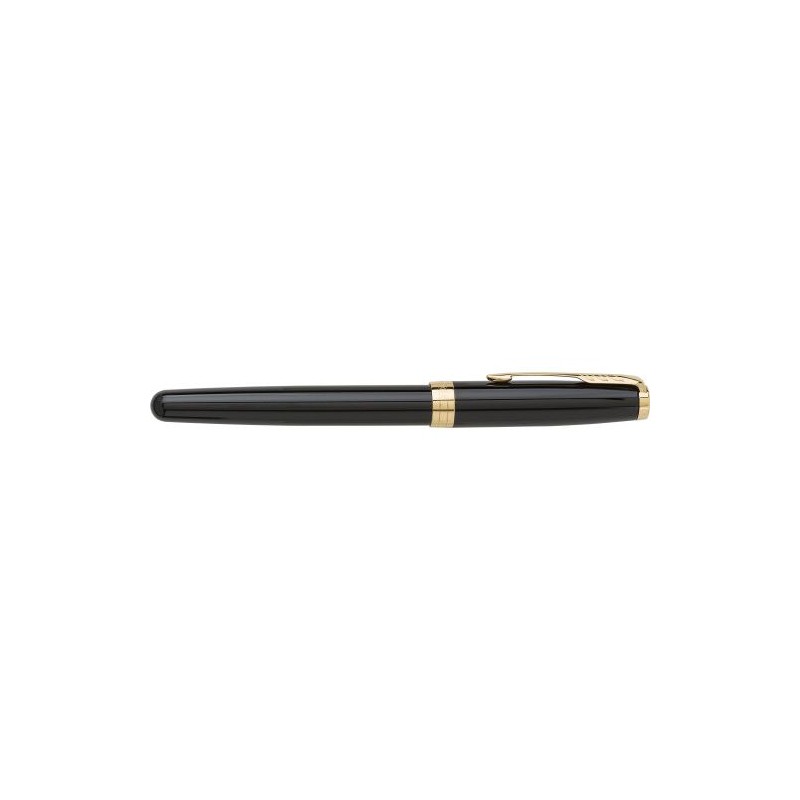 Stylo Publicitaire Élégant Roller Parker Sonnet Matières : métal Couleurs : noir impression haute définition