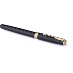 Stylo Publicitaire Élégant Roller Parker Sonnet Matières : métal Couleurs : noir marquage laser ultra précis