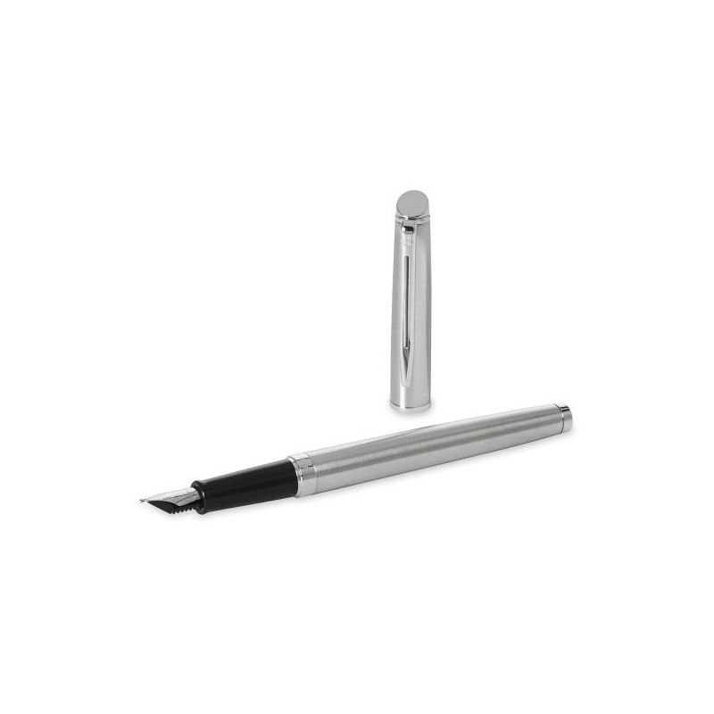 Stylo plume en métal personnalisé Waterman - Cadeau idéal pas cher Couleurs : argenté goodies publicitaire événementiel