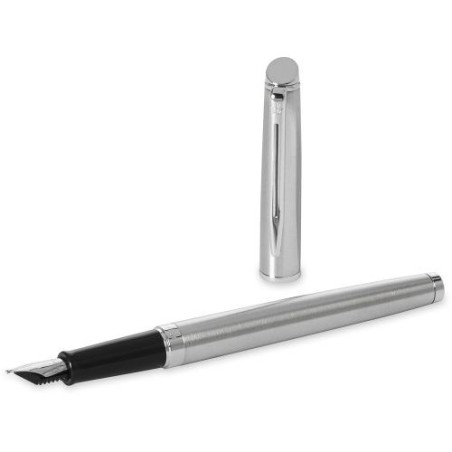 Stylo plume en métal personnalisé Waterman - Cadeau idéal pas cher Couleurs : argenté goodies publicitaire événementiel