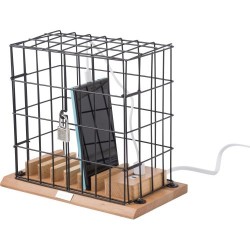 Support Smartphone Personnalisé Éco-responsable Adam Matières : bois Couleurs : noir impression haute définition
