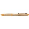 Stylo à bille personnalisé en bambou Hetty - Cadeau d'entreprise Matières : bambou Couleurs : orange personnalisable avec votre 