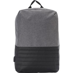 Sac à dos antivol en PVC personnalisé pour ordinateur avec USB Asim Matières : PVC Couleurs : noir cadeau entreprise pas cher