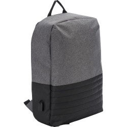 Sac à dos antivol en PVC personnalisé pour ordinateur avec USB Asim Matières : PVC Couleurs : noir impression haute définition