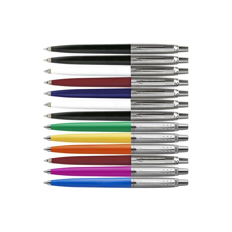Stylo bille personnalisé givré pratique 'Parker Jotter' Matières : métal Couleurs : magenta goodies personnalisé en stock