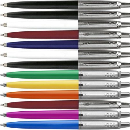 Stylo bille personnalisé givré pratique 'Parker Jotter' Matières : métal Couleurs : magenta goodies personnalisé en stock