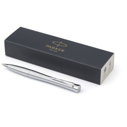 Stylo à bille élégant personnalisé 'Urban' Parker Matières : métal Couleurs : argenté cadeau entreprise pas cher