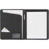 Conférencier A4 en cuir reconstitué personnalisé - Frederick Matières : synderme Couleurs : noir personnalisable avec votre logo