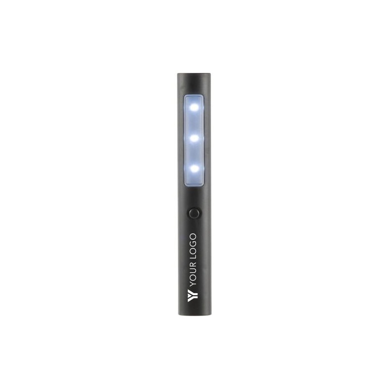 Torche  à 3 LEDS en ABS - Jolene Matières : plastique Couleurs : noir goodies publicitaire événementiel