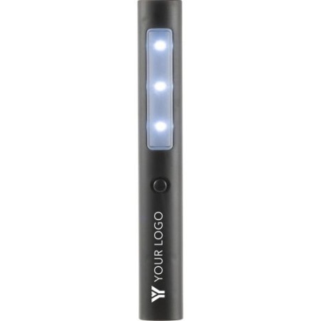 Torche  à 3 LEDS en ABS - Jolene Matières : plastique Couleurs : noir goodies publicitaire événementiel