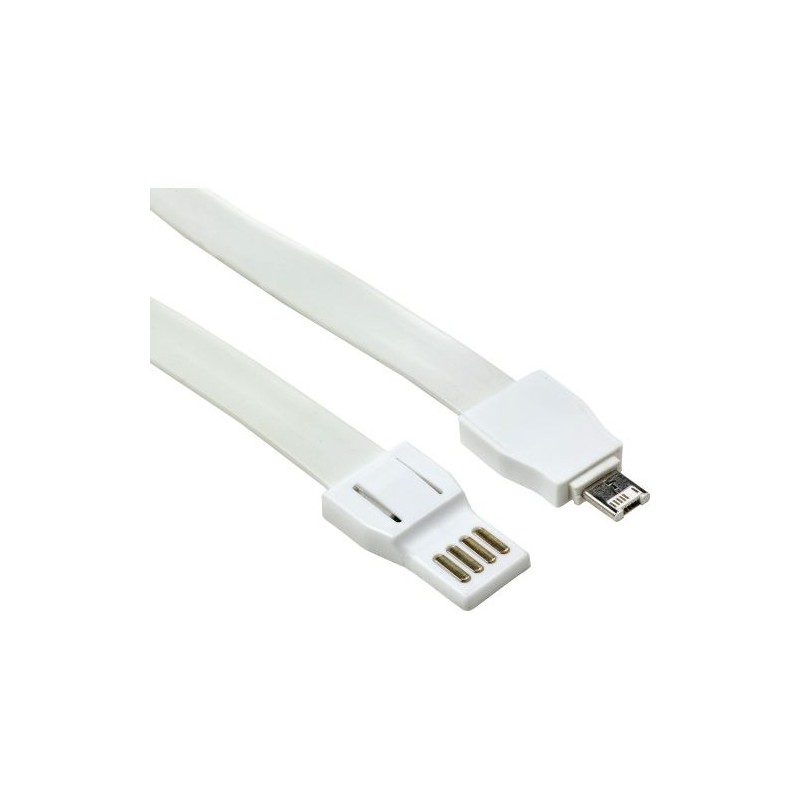 Lanyard personnalisé pratique avec prise USB Marguerite Matières : métal Couleurs : blanc personnalisation sur mesure