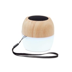 Haut-parleur sans fil  en bambou personnalisé CLEVELAND Couleurs : bois 2
