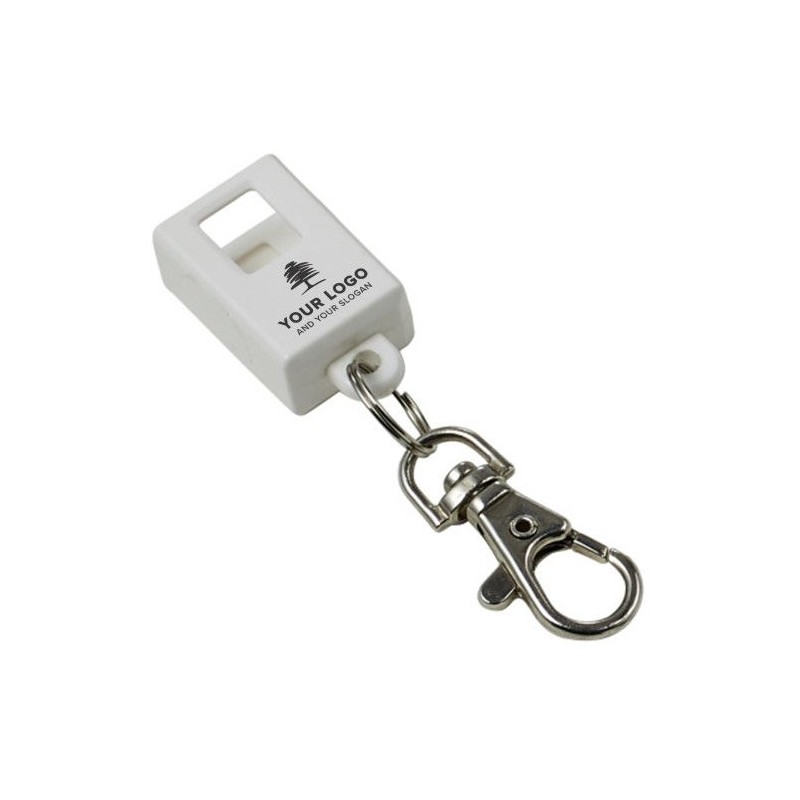 Lanyard personnalisé pratique avec prise USB Marguerite Matières : métal Couleurs : blanc marquage laser ultra précis