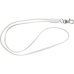 Lanyard personnalisé pratique avec prise USB Marguerite Matières : métal Couleurs : rouge accessoire événementiel unique
