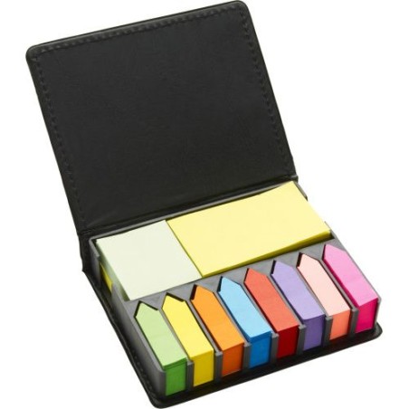 Etui personnalisé avec stickers et marque-pages Pierce Matières : papier Couleurs : noir cadeau entreprise pas cher
