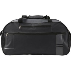 Sac de sport personnalisé en polyester 600D avec multiples poches Corinne Matières : polyester Couleurs : noir
