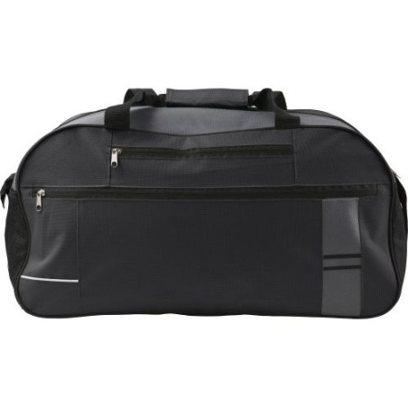 Sac de sport personnalisé en polyester 600D avec multiples poches Corinne Matières : polyester Couleurs : noir