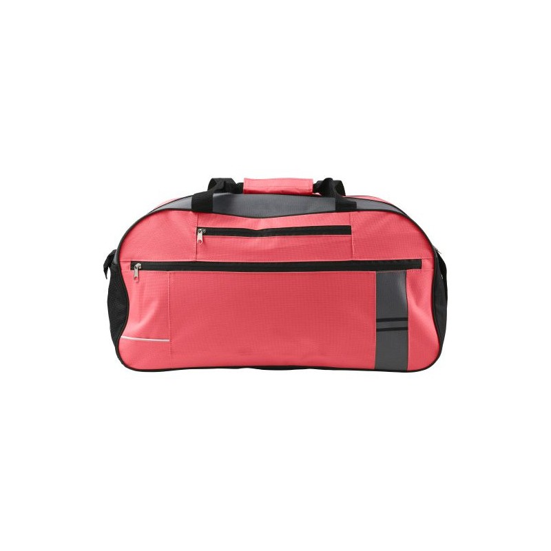 Sac de sport personnalisé en polyester 600D avec multiples poches Corinne Matières : polyester Couleurs : rouge personnalisable 