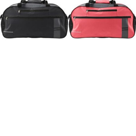 Sac de sport personnalisé en polyester 600D avec multiples poches Corinne Matières : polyester Couleurs : rouge goodies publicit