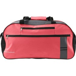 Sac de sport personnalisé en polyester 600D avec multiples poches Corinne Matières : polyester Couleurs : rouge objet promotionn