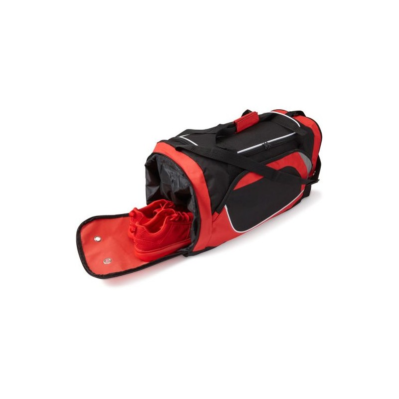 Sac de sport personnalisé en polyester unique pour vos loisirs - Ren Matières : polyester Couleurs : noir objet promotionnel éco