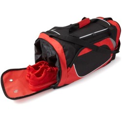 Sac de sport personnalisé en polyester unique pour vos loisirs - Ren Matières : polyester Couleurs : bleu cobalt impression haut