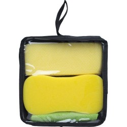 Kit  de nettoyage pratique et efficace pour voiture - Aaliyah Matières : polyester Couleurs : jaune