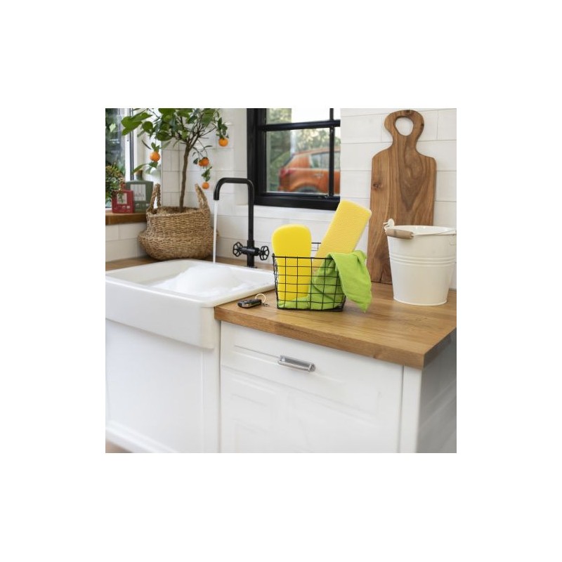 Kit  de nettoyage pratique et efficace pour voiture - Aaliyah Matières : polyester Couleurs : jaune goodies publicitaire événeme