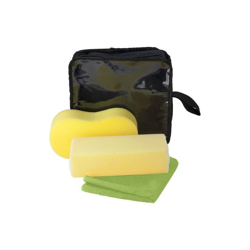 Kit  de nettoyage pratique et efficace pour voiture - Aaliyah Matières : polyester Couleurs : jaune livraison express 24h 48h