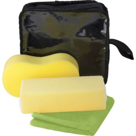 Kit  de nettoyage pratique et efficace pour voiture - Aaliyah Matières : polyester Couleurs : jaune livraison express 24h 48h