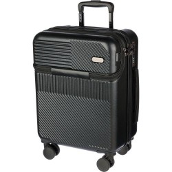 Trolley personnalisé rigide en ABS pas cher Ulf Matières : fer Couleurs : noir goodies publicitaire événementiel