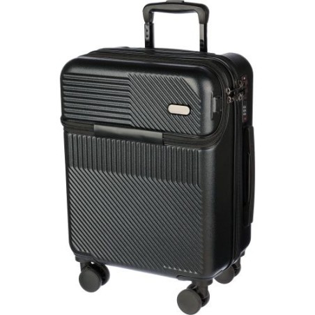 Trolley personnalisé rigide en ABS pas cher Ulf Matières : fer Couleurs : noir goodies publicitaire événementiel