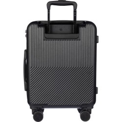 Trolley personnalisé rigide en ABS pas cher Ulf Matières : fer Couleurs : noir marquage laser ultra précis
