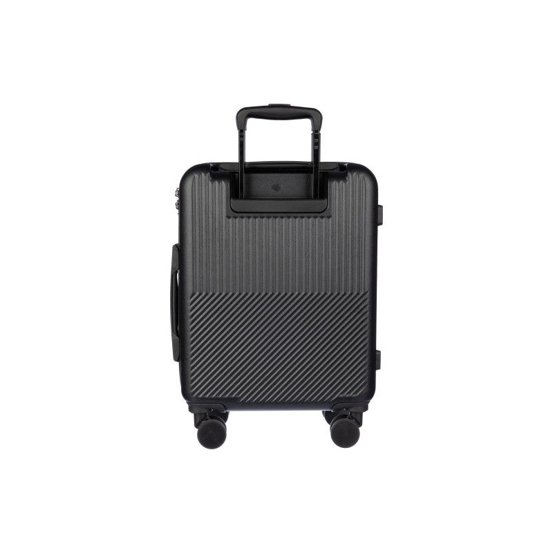Trolley personnalisé rigide en ABS pas cher Ulf Matières : fer Couleurs : noir marquage laser ultra précis