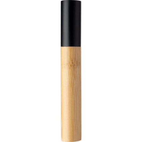 Stylo bille twist  en acier inoxydable et bambou - Anke Matières : aluminium Couleurs : noir cadeau client original