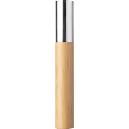 Stylo bille twist  en acier inoxydable et bambou - Anke Matières : aluminium Couleurs : noir goodies publicitaire durable