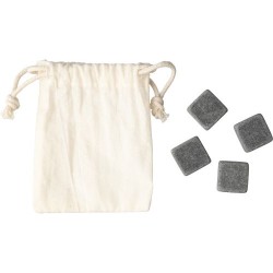 Set  de glaçons en pierre pas cher Jens Matières : coton Couleurs : kaki 2