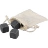 Set  de glaçons en pierre pas cher Jens Matières : coton Couleurs : kaki cadeau entreprise pas cher