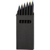 Set de 6 crayons personnalisés Holger pas cher Couleurs : noir