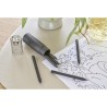 Set de 6 crayons personnalisés Holger pas cher Couleurs : noir personnalisable avec votre logo