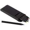 Set de 6 crayons personnalisés Holger pas cher Couleurs : noir livraison express 24h 48h