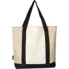 Sac shopping  en rPET personnalisé - Carl Matières : polyester Couleurs : beige goodies publicitaire événementiel
