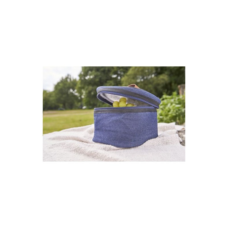 Sac isotherme personnalisé en denim pas cher - Franz Matières : polyester Couleurs : bleu cadeau entreprise pas cher