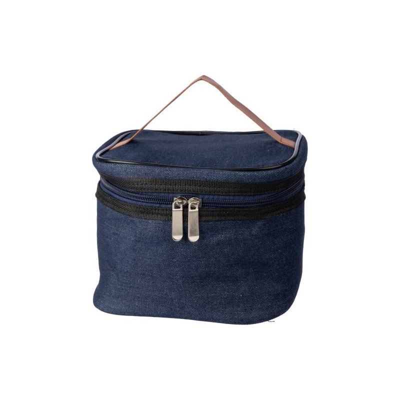 Sac isotherme personnalisé en denim pas cher - Franz Matières : polyester Couleurs : bleu goodies publicitaire événementiel