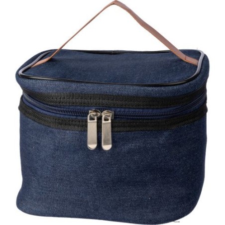 Sac isotherme personnalisé en denim pas cher - Franz Matières : polyester Couleurs : bleu goodies publicitaire événementiel
